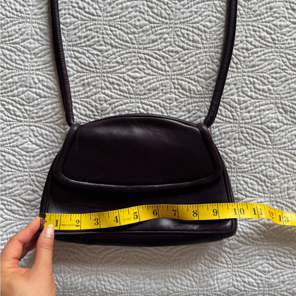 Vintage Frances Patiky Stein purple leather purse - Picture 4 of 5